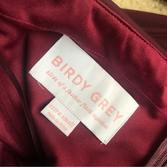 BIRDY GREY SHORTENED CHICKY CONVERTIBLE DRESS MESH CABERNET - Picture 10 of 16